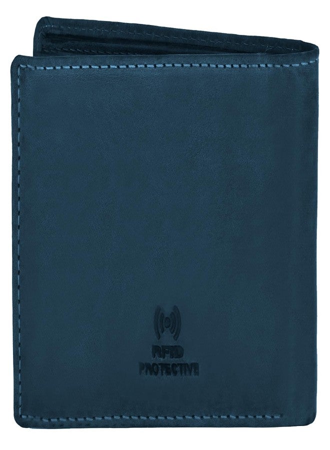 WildHorn Olive Leather Men's Wallet (WH2050) (Blue Hunter) - Image 5